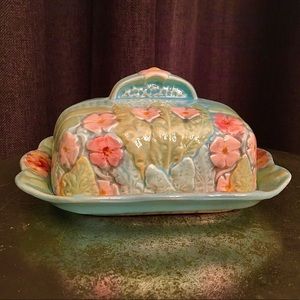 RARE Vintage MelbaWare 1950’s Flower Butter Dish
